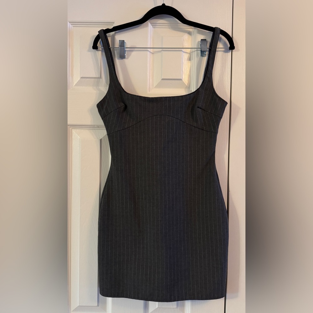 PINSTRIPE DRESS - Picture 2 of 3